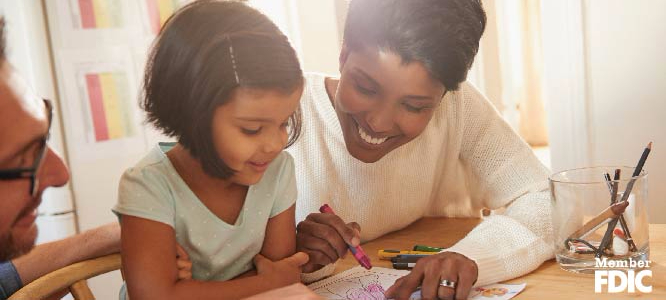 WOMAN AND LITTLE GIRL COLORING 