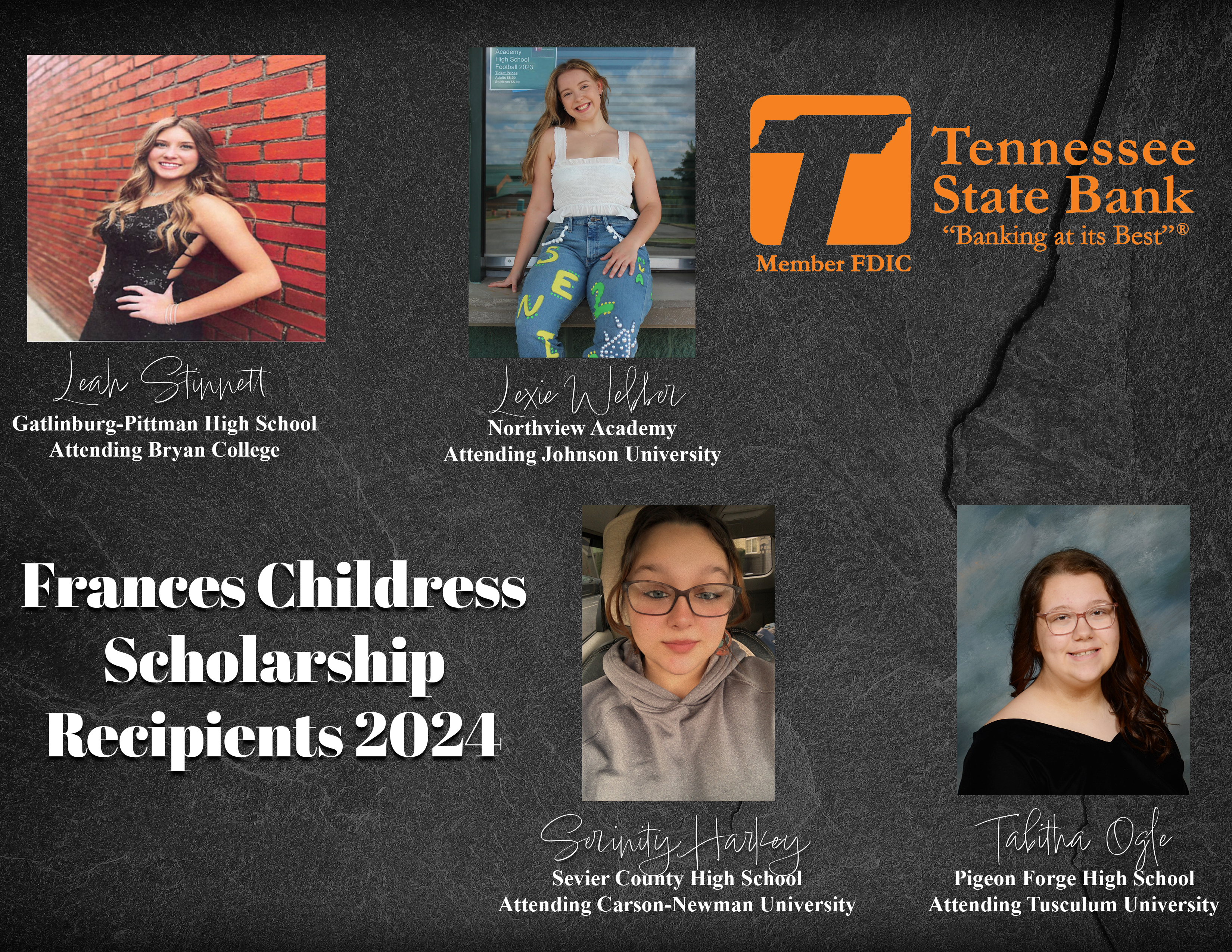 Frances Childress Scholarship Recipients 2021
